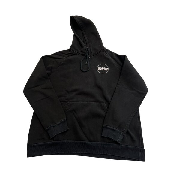 Boiler Room Logo Hoodie in Black - Picture 1 of 5
